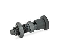 Ganter Normelemente GN 817-4-4-CK 817-4-4-CK-Perno Mecanismo de Bloqueo, Negro, Rastweg l1: 4mm