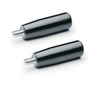 Ganter Normelemente | Mango cilíndrico fijo | 2 unidades | rosca M10 | plástico/acero | GN 539-26-M10