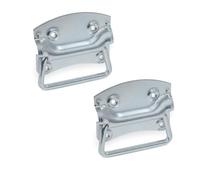 Ganter Normelemente Mango plegable, asa de cajón, asa de transporte, 2 unidades, acero galvanizado, 135 mm, GN 3136-135-110-A-ST