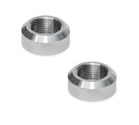 Ganter Normelemente Manguito de soldadura, manguito, acero, 2 unidades, rosca en pulgadas G1/8, con chaflán, GN 7490-ST-G1/8-A