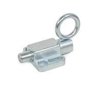 Ganter Normelemente Perno de bloqueo con anillo de tracción, para atornillar, con bloqueo de bloqueo, GN 722.6-12-20-C-ZB | galvanizado | perno de 12 mm