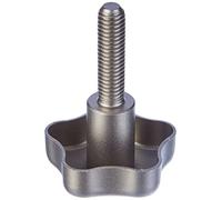 Ganter Normelemente | Pomos en estrella de con espárrago roscado - GN 5334 | Acero inoxidable con mango de estrella | GN 5334-40-M8-30