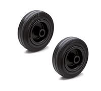 Ganter Normelemente | Ruedas de goma, ruedas de repuesto, 150 mm, 2 ruedas, 260 kg, revestimiento de goma, cuerpo de rueda de polipropileno |GN 22873-150-G-A