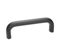 Ganter Normelemente | Tiradores | 1 pieza | Negro RAL 9005 | estructura mate | GN 565-26-179-SW