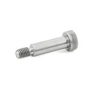 Ganter Normelemente Tornillos de ajuste con pretina - ISO 7379-12-M10-40-NI | Diámetro de alojamiento 12 mm | Acero inoxidable | 1 pieza