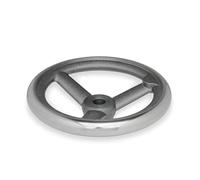 Ganter Normelemente Volante de mano de hierro fundido, DIN 950-GG-250-B26-A, diámetro d1: 250 mm, orificio d2: 26 mm