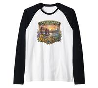 Gantry Plaza State Park Queens Long Island Nueva York Souvenir Camiseta Manga Raglan