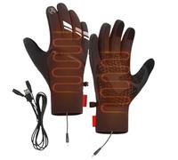 Gants Chauffants USB Imperméables - 32x16x3 Cm, 210 G - Gants D’hiver Thermiques En Polyester Pour Hommes Et Femmes, Écran Tactile, Ski, Motoneige, Cyclisme, Conduite Et Activités Extérieures