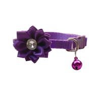 GANYKQ Collar de príncipe para mascotas, collar para decoración de cuello de perro, elegante collar con cristal y flor