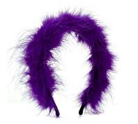 GANYKQ Diadema para el pelo para graduación, novia, boda, accesorios para el cabello, diadema de felpa para fiesta, diadema vintage para fotos