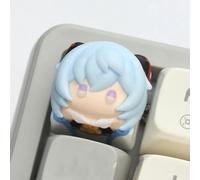 Ganyu Anime Teclas Esc Custom Keycaps Furina Figura Individual Resina Teclas Para Gaming Cereza Mecánica