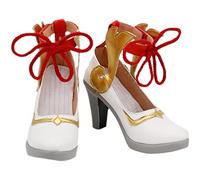Ganyu - Zapatos de cosplay, juego de Genshin Impact, cosplay, zapatos de tacón alto, para Halloween, cosplay para mujeres y niñas