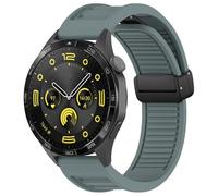GANYUU 22mm Straps For Huawei GT3 SE/Watch 4Pro Silicone Magnetic Buckle Band For Huawei Watch GT2 3 4 GT3 Pro 46mm Bracelet Wristbands(Rock blue,Watch 4 Pro)