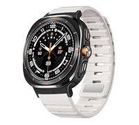 GANYUU Banda magnética para Samsung Galaxy Watch Ultra 47mm Correa de silicona suave para hombres para samsung ultra 7 ULTRA 47MM pulsera deportiva Correa correas de reloj(Black starlight)