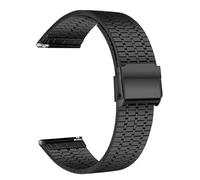 GANYUU Bandas de metal de 20 mm 22 mm para Garmin Forerunner 265 255 245 645 Correa Misic Venu 3 2 Plus Sq/Vivoactive 5 4 Pulseras de acero inoxidable(Black Yellow,22mm)