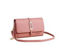 GANYUU Bolso de mujer de poliuretano para teléfono móvil, moderno y multifuncional, bolso de hombro moderno y retro, Red, Talla única