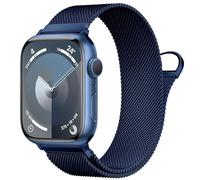 GANYUU Bucle milanés de acero inoxidable para Apple Watch Band 42/44/45/49/38/40/41 mm Hombres y mujeres, reemplazo de cierre magnético de bucle de malla para bandas IWatch Ultra Series 9 8 7 SE 6 5 4