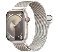 GANYUU Bucle milanés de acero inoxidable para Apple Watch Band 42/44/45/49/38/40/41 mm Hombres y mujeres, reemplazo de cierre magnético de bucle de malla para bandas IWatch Ultra Series 9 8 7 SE 6 5 4