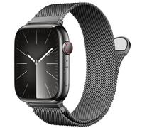 GANYUU Bucle milanés de acero inoxidable para Apple Watch Band 42/44/45/49/38/40/41 mm Hombres y mujeres, reemplazo de cierre magnético de bucle de malla para bandas IWatch Ultra Series 9 8 7 SE 6 5 4