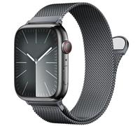 GANYUU Bucle milanés de acero inoxidable para Apple Watch Band 42/44/45/49/38/40/41 mm Hombres y mujeres, reemplazo de cierre magnético de bucle de malla para bandas IWatch Ultra Series 9 8 7 SE 6 5 4