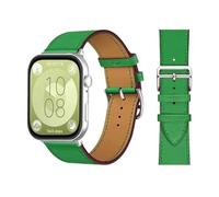 GANYUU Bucle retro para huawei watch fit 3 correa 3 correa italiana pulsera de cuero pulsera de cuero cinturón de reemplazo rápido correa correa para banda para huawei fit 3 fit 2 Watch Band(Bambou 19