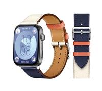 GANYUU Bucle retro para huawei watch fit 3 correa 3 correa italiana pulsera de cuero pulsera de cuero cinturón de reemplazo rápido correa correa para banda para huawei fit 3 fit 2 Watch Band(Indigo Cr