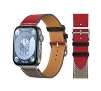 GANYUU Bucle retro para huawei watch fit 3 correa 3 correa italiana pulsera de cuero pulsera de cuero cinturón de reemplazo rápido correa correa para banda para huawei fit 3 fit 2 Watch Band(Black red