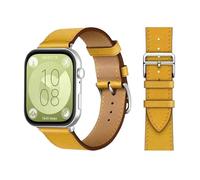 GANYUU Bucle retro para huawei watch fit 3 correa 3 correa italiana pulsera de cuero pulsera de cuero cinturón de reemplazo rápido correa correa para banda para huawei fit 3 fit 2 Watch Band(Amber 11,