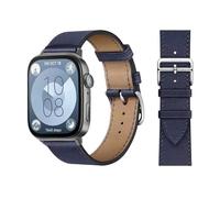 GANYUU Bucle retro para huawei watch fit 3 correa 3 correa italiana pulsera de cuero pulsera de cuero cinturón de reemplazo rápido correa correa para banda para huawei fit 3 fit 2 Watch Band(Deep Navy