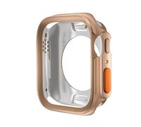 GANYUU Cambiar a Ultra Case para Apple Watch Case 45 mm 44 mm 41 mm 41 mm TPU TPU Cubierta suave para la serie iWatch 9 8 7 6 SE 5 4 Actualización Ultra 2 1 Caso de reloj de 49 mm(Rose Gold,S10 42MM)