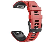 GANYUU Compatible con correas de reloj Fenix 6S Pro para correas de reloj inteligente Fenix 6S/Fenix 7S/Fenix 5S/5S Plus/D2 Delta S.(Red-black)