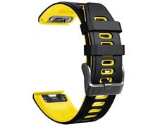 GANYUU Compatible con correas de reloj Fenix 6S Pro para correas de reloj inteligente Fenix 6S/Fenix 7S/Fenix 5S/5S Plus/D2 Delta S.(Balck-yellow)