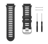 GANYUU Compatible con correas Garmin Forerunner 920XT, repuesto de correa de reloj deportivo suave para reloj inteligente Forerunner 920XT, negro/azul(Black/Grey)