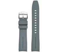 GANYUU Correa con extremo curvado para Omega X S, colaboración MoonSwatch, correa de liberación rápida de silicona y caucho unisex de 20 mm para correa Seamaster 300(Dark grey)