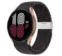 GANYUU Correa de 20 mm 22 mm para Samsung Galaxy Watch 6 5 4 Band 40/44 mm 5Pro Active 2 Gear S3 pulsera elástica trenzada para Huawei GT2/3 /4Pro/5 correas de reloj(Starlight black,20mm)