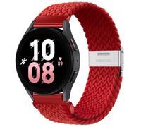 GANYUU Correa de 20 mm 22 mm para Samsung Galaxy Watch 6 5 4 Band 40/44 mm 5Pro Active 2 Gear S3 pulsera elástica trenzada para Huawei GT2/3 /4Pro/5 correas de reloj(Red,20mm)
