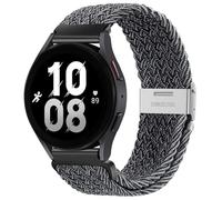 GANYUU Correa de 20 mm 22 mm para Samsung Galaxy Watch 6 5 4 Band 40/44 mm 5Pro Active 2 Gear S3 pulsera elástica trenzada para Huawei GT2/3 /4Pro/5 correas de reloj(Grey white,20mm)