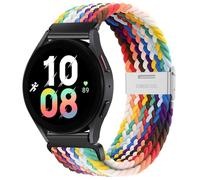 GANYUU Correa de 20 mm 22 mm para Samsung Galaxy Watch 6 5 4 Band 40/44 mm 5Pro Active 2 Gear S3 pulsera elástica trenzada para Huawei GT2/3 /4Pro/5 correas de reloj(Rainbow,22mm)