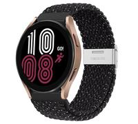 GANYUU Correa de 20 mm 22 mm para Samsung Galaxy Watch 6 5 4 Band 40/44 mm 5Pro Active 2 Gear S3 pulsera elástica trenzada para Huawei GT2/3 /4Pro/5 correas de reloj(Starry Black,22mm)