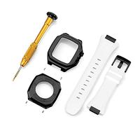 GANYUU Correa de acero inoxidable para Apple Watch de 45 mm, 44 mm, 41 mm, 9, 8, 7, 6, SE, 5, 4, 3, 2, 1, Series 9, 8, 7, 6, SE, 5, 4, 3, 2, 1, kit de modificación de correa de repuesto, For 44mm,