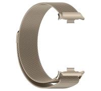 GANYUU Correa de acero inoxidable para Redmi Watch 4 Watch Band Milanese Loop Pulsera magnética para Xiaomi Mi Band 8 Pro Wristband Bands(Retro gold)