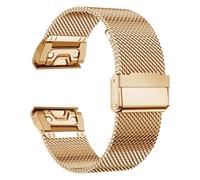 GANYUU Correa de ajuste rápido de 20 mm, 26 mm, 22 mm para Garmin Fenix 7S 7X 7 Pro Fenix 6S 6X 6 5S 5X 5Plus Tactix 7 Forerunner 965 955 Enduro Correas de reloj de acero inoxidable(Rose gold,22mm