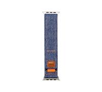 GANYUU Correa de bucle de nylon para la banda de Apple Watch Ultra 49 mm 44 mm 45 mm 41 mm de 41 mm 38 mm 42 mm 46 mm Iwatch Series10 8 9 7 6 5 3 SE Watch Bands(Dark blue,42/44/45/49mm)