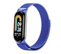 GANYUU Correa de bucle milanés para la banda Xiaomi Mi 8 NFC Cinturón de liberación rápida Correa Miband8 Bracelet Mi Band 8 Accesorios Bandas de vigilancia(Blue)