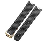 GANYUU Correa de gel de sílice para Omega Seamaster 300 AT150 Aqua Terra Ultra Light 8900 Series 20 mm, 20mm, Acetato, No es una piedra preciosa