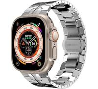 GANYUU Correa de metal de acero inoxidable de alta calidad, para Apple Watch de 49 mm, 44 mm, 45 mm, correa de hebilla de metal compatible con reloj Ultra 8 7 SE 6 de 41/40/38/42 mm, 42/44/45/49mm,