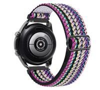 GANYUU Correa de nailon de 20 mm y 22 mm para Gamrmin Vivoactive3 4 5 Venu2 HR Plus Sq pulsera elástica ajustable para correas de reloj Forerunner265/255/245/645/754/735/945/955 Approach S12(Seven col