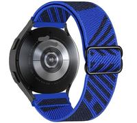 GANYUU Correa de nailon de 20 mm y 22 mm para Gamrmin Vivoactive3 4 5 Venu2 HR Plus Sq pulsera elástica ajustable para correas de reloj Forerunner265/255/245/645/754/735/945/955 Approach S12(Blue blac