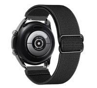 GANYUU Correa de nailon de 20 mm y 22 mm para Gamrmin Vivoactive3 4 5 Venu2 HR Plus Sq pulsera elástica ajustable para correas de reloj Forerunner265/255/245/645/754/735/945/955 Approach S12(Black,20m