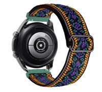 GANYUU Correa de nailon de 20 mm y 22 mm para Gamrmin Vivoactive3 4 5 Venu2 HR Plus Sq pulsera elástica ajustable para correas de reloj Forerunner265/255/245/645/754/735/945/955 Approach S12(Bohemia,2